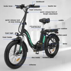 HITWAY E-bike Elektrische Fiets 20" Vouwfiets Met Dikke Banden, 250W/36V/11,2Ah Accu, 35-90 Km, Offroad-mountainbike Met Shimano 7 Versnellingen, CityBike Voor Heren En Dames -Volare Shop 1200x1200 555