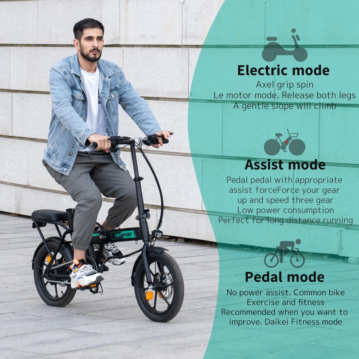 Hitway BK5 - Elektrische Fiets - E-Bike Opvouwbaar - 8,4Ah Accu- 2023 Model 9 Hitway BK5 - Elektrische Fiets - E-Bike Opvouwbaar - 8,4Ah Accu- 2023 Model - Afbeelding 7