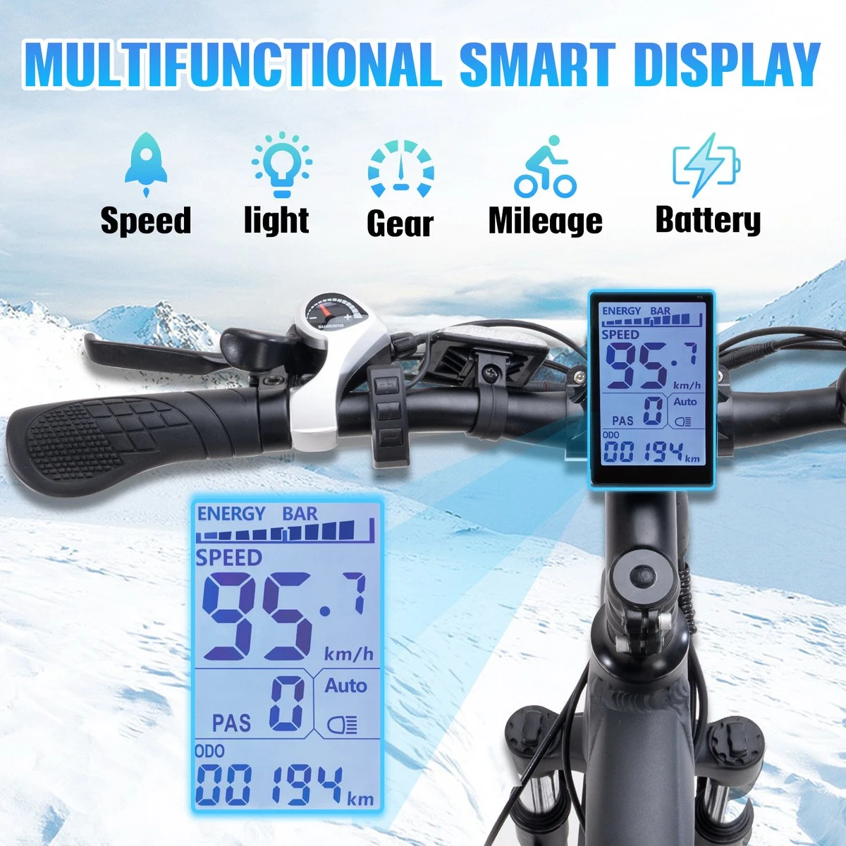 Hitway Elektrische Fiets Off-Road | Electric Mountain Bike | E-bike | 250W Motor | 26 Inch | Zwart 7 Hitway Elektrische Fiets Off-Road | Electric Mountain Bike | E-bike | 250W Motor | 26 Inch | Zwart - Afbeelding 5