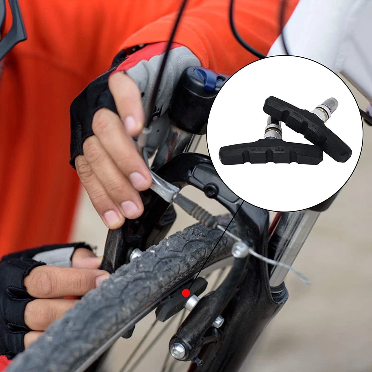 2 Set Universele Rubberen Fiets V Remblokken Set - 2 Paar – 4Stuks – 70mm | Rubber Remblokjes | Fietsen Remblok | Remblokkenset | Remblokset Geschikt Voor Mountainbike, Stadsfiets, Vouwfiets En Tourfiets 11 2 Set Universele Rubberen Fiets V Remblokken Set - 2 Paar – 4Stuks – 70mm | Rubber Remblokjes | Fietsen Remblok | Remblokkenset | Remblokset Geschikt Voor Mountainbike, Stadsfiets, Vouwfiets En Tourfiets - Afbeelding 9