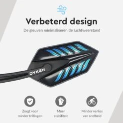 Dyken Fietsspiegel Links - Achteruitkijkspiegel Op Stuur - Fietsspiegel Ebike - Fiets Spiegel -Volare Shop 1200x1200 7