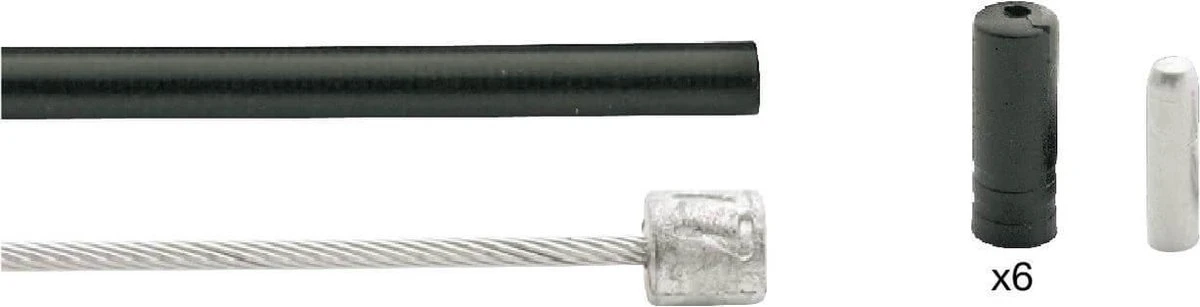 Versnellingskabelset Elvedes Nexus 3 1700 / 2250 Mm RVS - Zwart (op Kaart) 6 Versnellingskabelset Elvedes Nexus 3 1700 / 2250 Mm RVS - Zwart (op Kaart) - Afbeelding 4