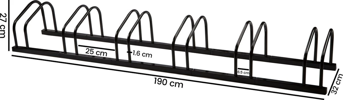 Fietsenrek 6 Fietsen Tom - Zwart - Goets 9 Fietsenrek 6 Fietsen Tom - Zwart - Goets - Afbeelding 8