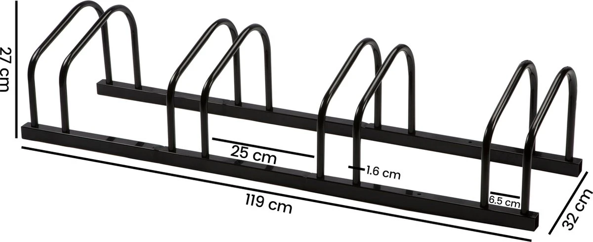Fietsenrek 4 Fietsen Tom - Zwart - Goets 10 Fietsenrek 4 Fietsen Tom - Zwart - Goets - Afbeelding 8