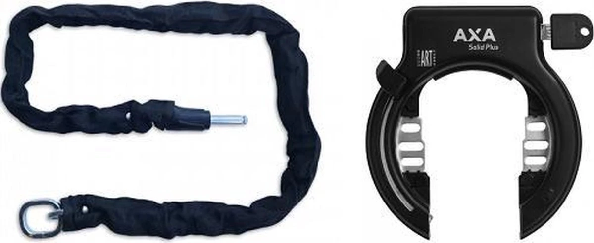 AXA Solid Plus Fietsslot- ART2 - Inclusief 140cm Insteekketting – Ringslot - Zwart 3 AXA Solid Plus Fietsslot- ART2 - Inclusief 140cm Insteekketting – Ringslot - Zwart