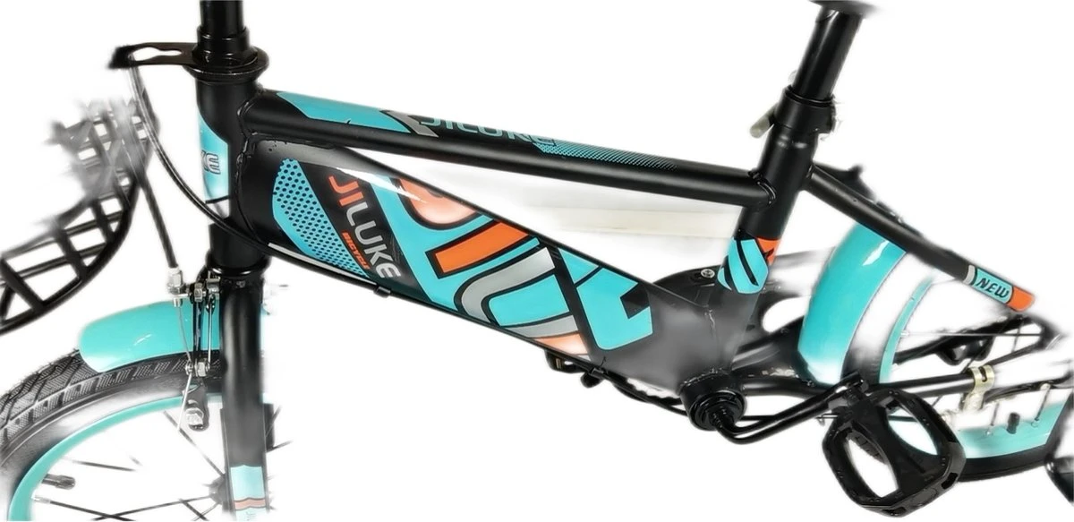 Kinderfiets - 16 Inch Kinderfiets -vanaf 4-7 Jaar Jongens En Meisjes Fietsen - Terugtrap -Rem -Stabilisatoren(2 Zijwieltjes)- Mandje - Achterbank - Groen 9 Kinderfiets - 16 Inch Kinderfiets -vanaf 4-7 Jaar Jongens En Meisjes Fietsen - Terugtrap -Rem -Stabilisatoren(2 Zijwieltjes)- Mandje - Achterbank - Groen - Afbeelding 7