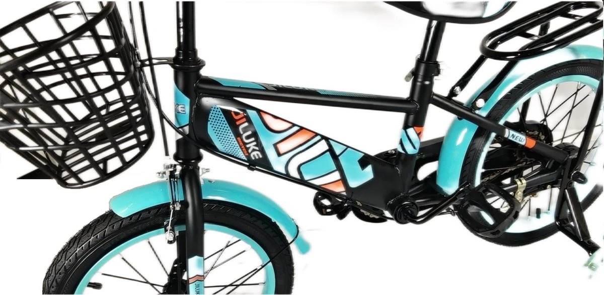 Kinderfiets - 16 Inch Kinderfiets -vanaf 4-7 Jaar Jongens En Meisjes Fietsen - Terugtrap -Rem -Stabilisatoren(2 Zijwieltjes)- Mandje - Achterbank - Groen 12 Kinderfiets - 16 Inch Kinderfiets -vanaf 4-7 Jaar Jongens En Meisjes Fietsen - Terugtrap -Rem -Stabilisatoren(2 Zijwieltjes)- Mandje - Achterbank - Groen - Afbeelding 10