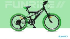 Amigo Fun Ride - Mountainbike 20 Inch - Voor Jongens En Meisjes - Met 7 Versnellingen - Zwart/Groen 15 Amigo Fun Ride - Mountainbike 20 Inch - Voor Jongens En Meisjes - Met 7 Versnellingen - Zwart/Groen -Volare Shop 1200x674 4