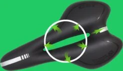 Voltano Trekking Fietszadel - Comfortabel Gel Zadel - Met Uitsparing - Inclusief Zadelstrop - 100% Waterdicht - Unisex - Zwart -Volare Shop 1200x696