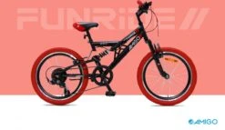 Amigo Fun Ride - Mountainbike 20 Inch - Voor Jongens En Meisjes - Met 7 Versnellingen - Zwart/Rood 16 Amigo Fun Ride - Mountainbike 20 Inch - Voor Jongens En Meisjes - Met 7 Versnellingen - Zwart/Rood -Volare Shop 1200x697 2