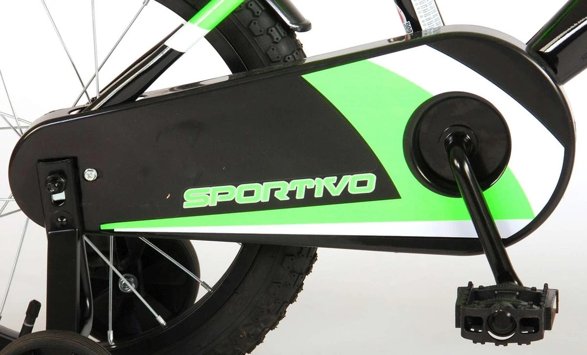 Volare Sportivo Kinderfiets - Jongens - 16 Inch - Neon Groen Zwart - 95% Afgemonteerd 9 Volare Sportivo Kinderfiets - Jongens - 16 Inch - Neon Groen Zwart - 95% Afgemonteerd - Afbeelding 7