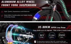 HITWAY E-bike Elektrische Fiets 20" Vouwfiets Met Dikke Banden, 250W/36V/11,2Ah Accu, 35-90 Km, Offroad-mountainbike Met Shimano 7 Versnellingen, CityBike Voor Heren En Dames -Volare Shop 1200x742 4