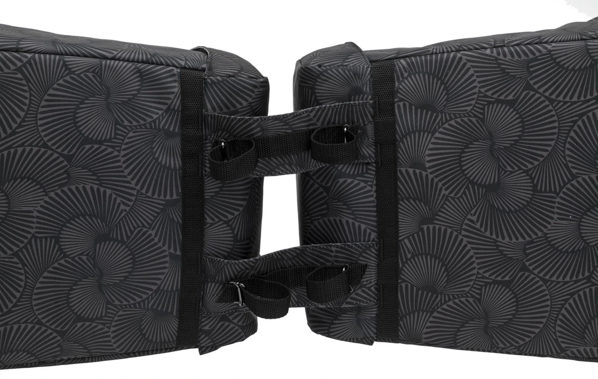New Looxs Alba Double Selo Dubbele Fietstas - 34 Liter - Zwart 4 New Looxs Alba Double Selo Dubbele Fietstas - 34 Liter - Zwart - Afbeelding 2