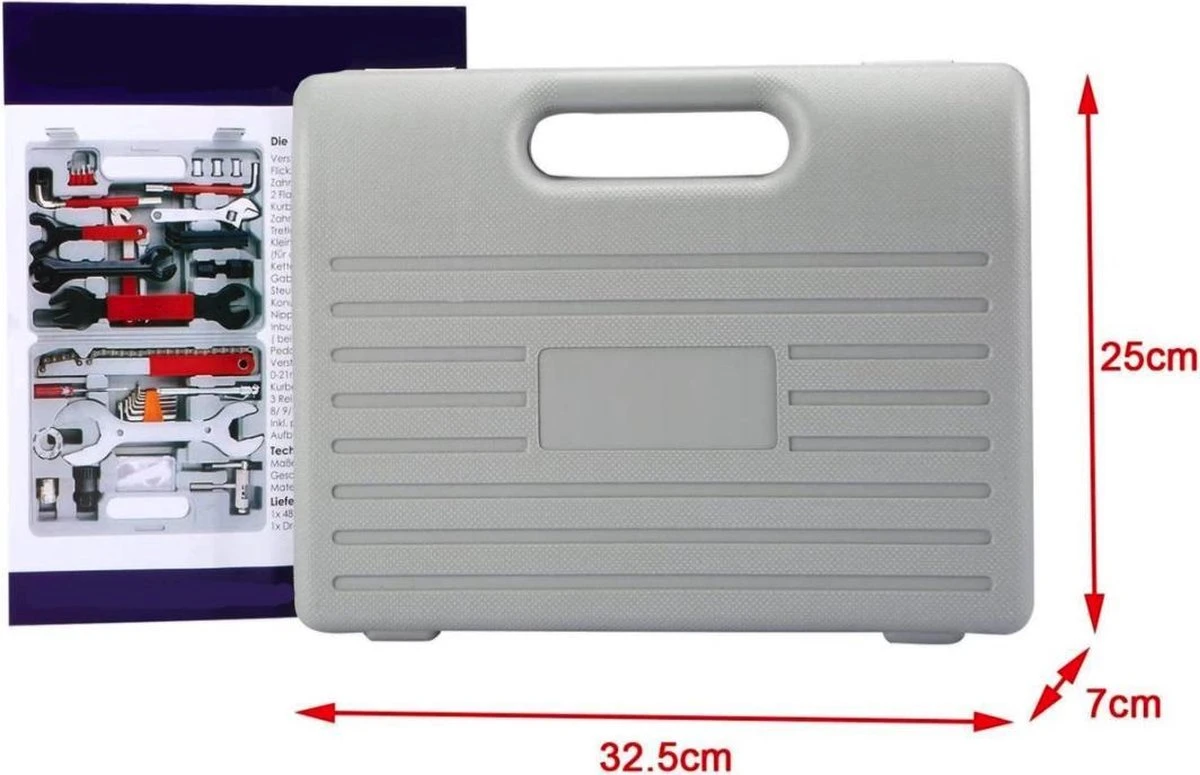 Sens Design Fietsgereedschap Koffer 48 Delig - Cranktrekker - Fietsgereedschap Set 5 Sens Design Fietsgereedschap Koffer 48 Delig - Cranktrekker - Fietsgereedschap Set - Afbeelding 3