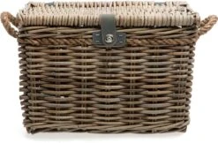 New Looxs Melbourne Large Fietsmand Voordrager - 45 Liter - Rotan - Grijs -Volare Shop 1200x785 2