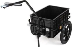 Alternative view of DURAMAXX Big Mike Fietskar - Fietsaanhanger - 70 Liter - Zwart