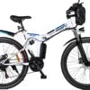 Myatu E-Bike 26-inch E-bike Voor Vrouwen En Mannen, Mountainbike Elektrische Fiets Met 36V 10.4AH Accu En Shimano 21 Versnellingen, 21 Versnellingen, Derailleur, 250 W