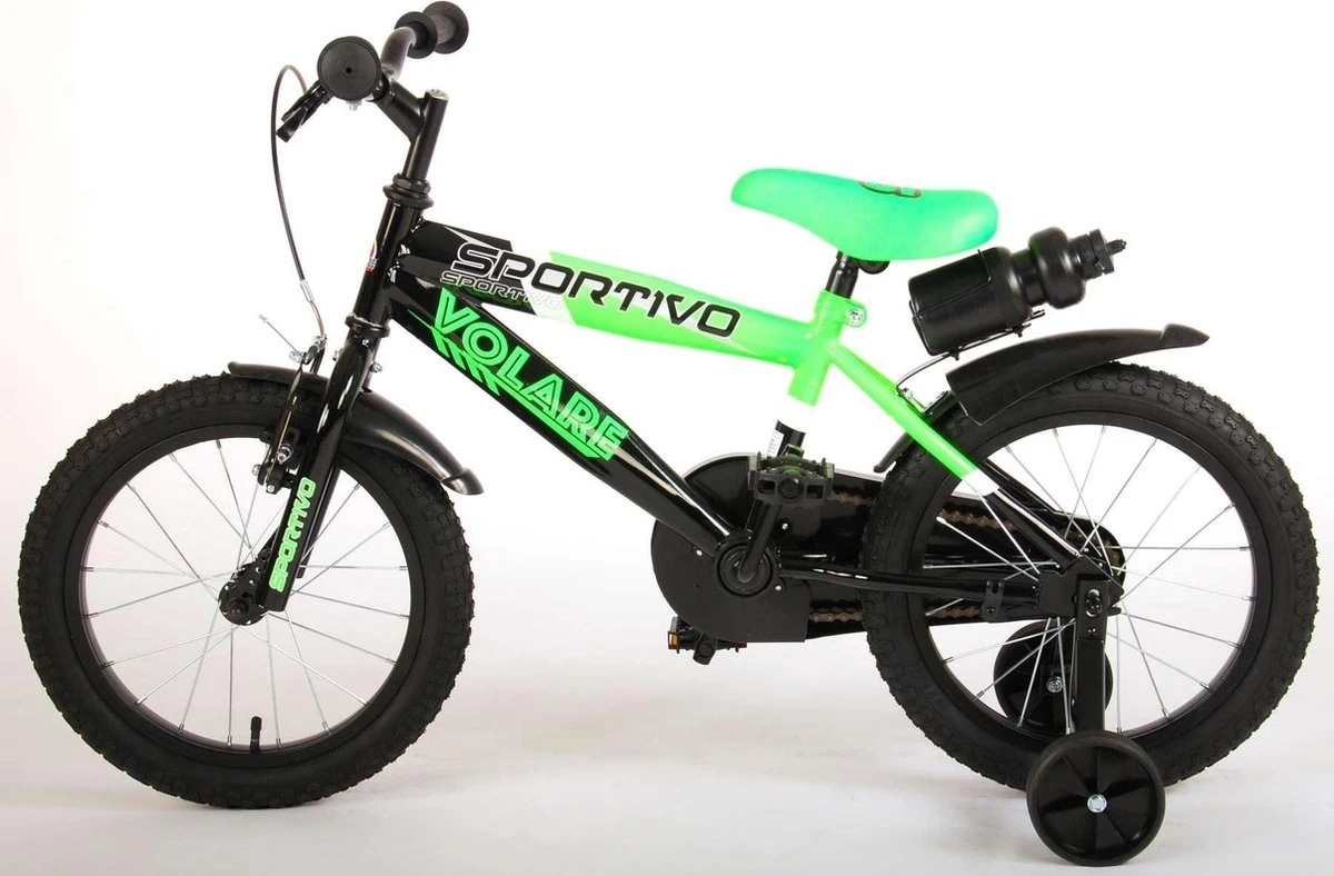 Volare Sportivo Kinderfiets - Jongens - 16 Inch - Neon Groen Zwart - 95% Afgemonteerd 11 Volare Sportivo Kinderfiets - Jongens - 16 Inch - Neon Groen Zwart - 95% Afgemonteerd - Afbeelding 9