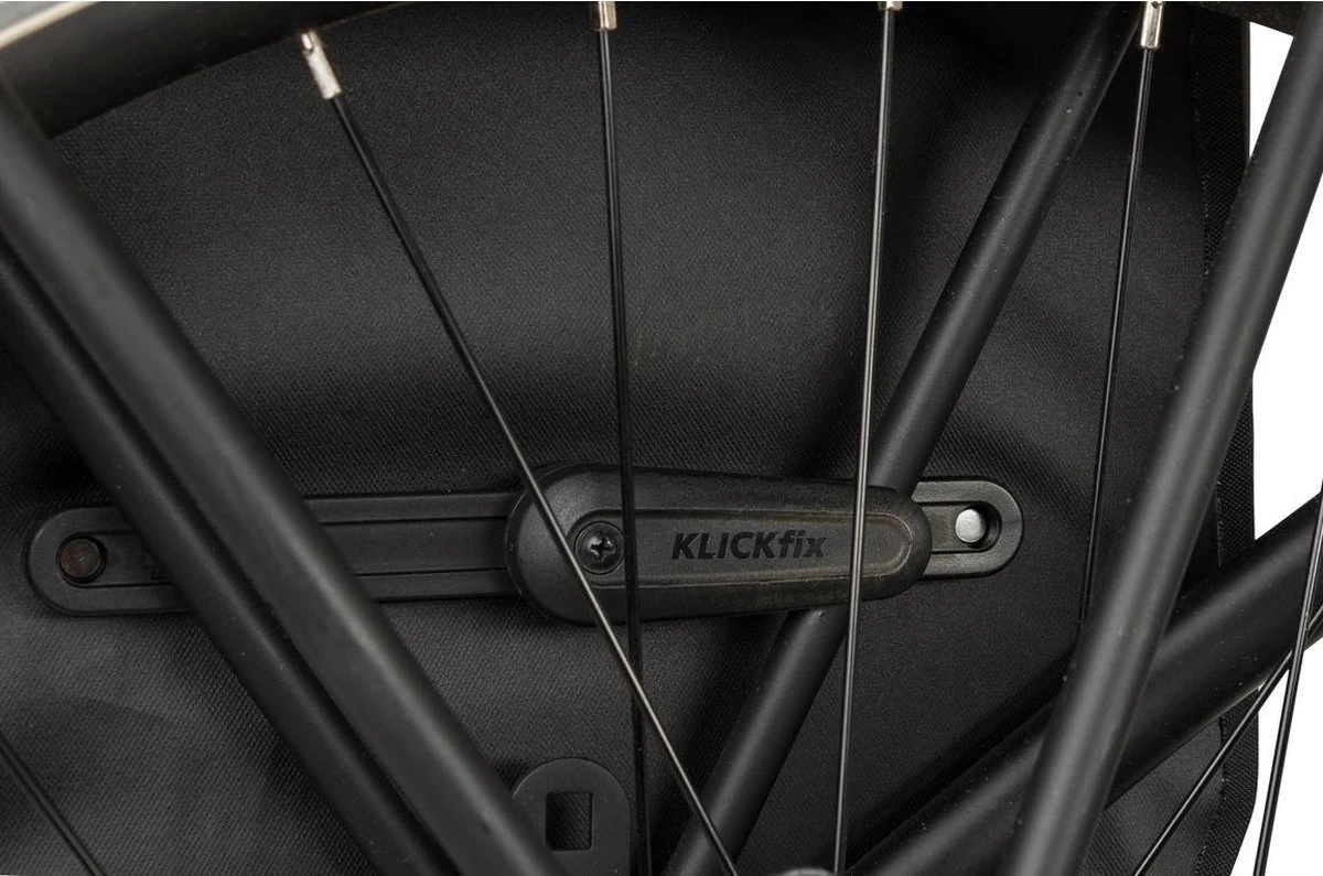 AGU Tech Enkele Fietstas Shelter - Zwart - 21 L - Waterdicht - KLICKfix Module Rail 13 AGU Tech Enkele Fietstas Shelter - Zwart - 21 L - Waterdicht - KLICKfix Module Rail - Afbeelding 11