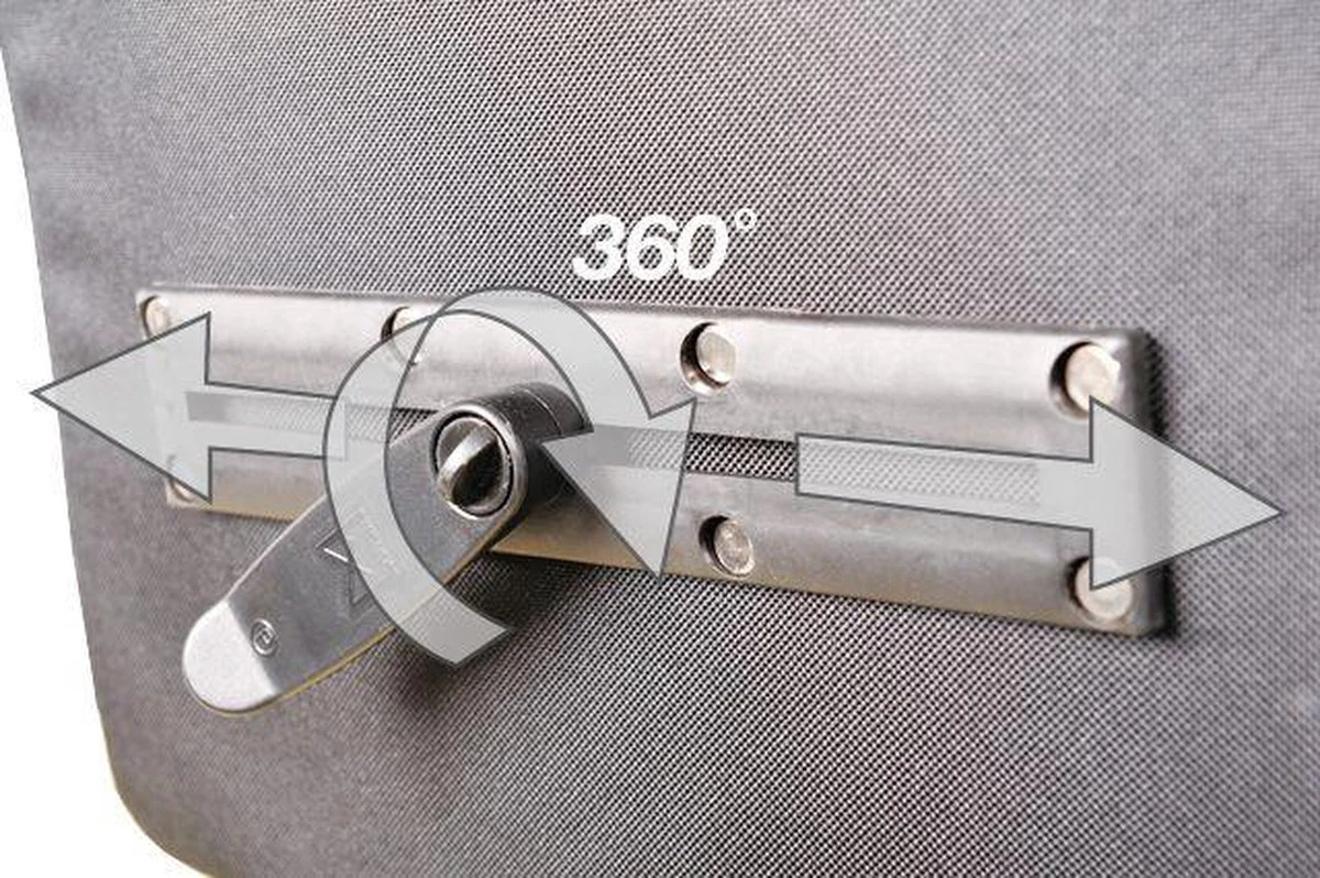 Willex Dubbele Canvas Tas 52 Liter Zwart 5 Willex Dubbele Canvas Tas 52 Liter Zwart - Afbeelding 3