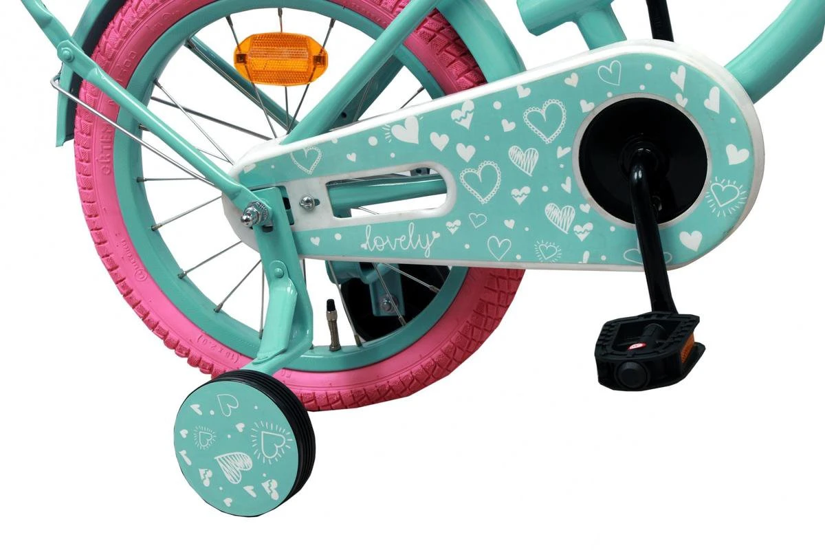 Amigo Lovely Meisjesfiets - Kinderfiets 12 Inch - Turquoise 5 Amigo Lovely Meisjesfiets - Kinderfiets 12 Inch - Turquoise - Afbeelding 3