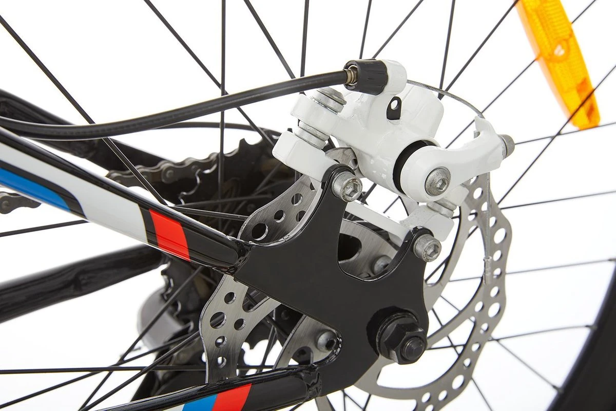 Supersuper Kiyoko Kinder Mountainbike - 7 Versnellingen - 26 Inch - Jongens - Zwart/Blauw 6 Supersuper Kiyoko Kinder Mountainbike - 7 Versnellingen - 26 Inch - Jongens - Zwart/Blauw - Afbeelding 4