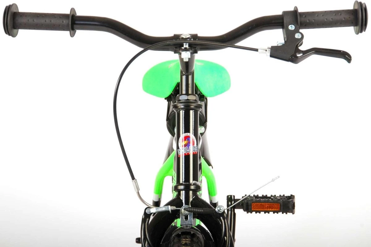 Volare Sportivo Kinderfiets - Jongens - 16 Inch - Neon Groen Zwart - 95% Afgemonteerd 8 Volare Sportivo Kinderfiets - Jongens - 16 Inch - Neon Groen Zwart - 95% Afgemonteerd - Afbeelding 6