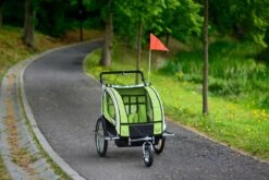 Fietkar - 2 Kinderen - Met Schokbreker - Lime -Volare Shop 1200x801 4