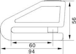VINZ Baretti Schijfremslot / Motorslot ART4 - Fluor Geel -Volare Shop 1200x844 1