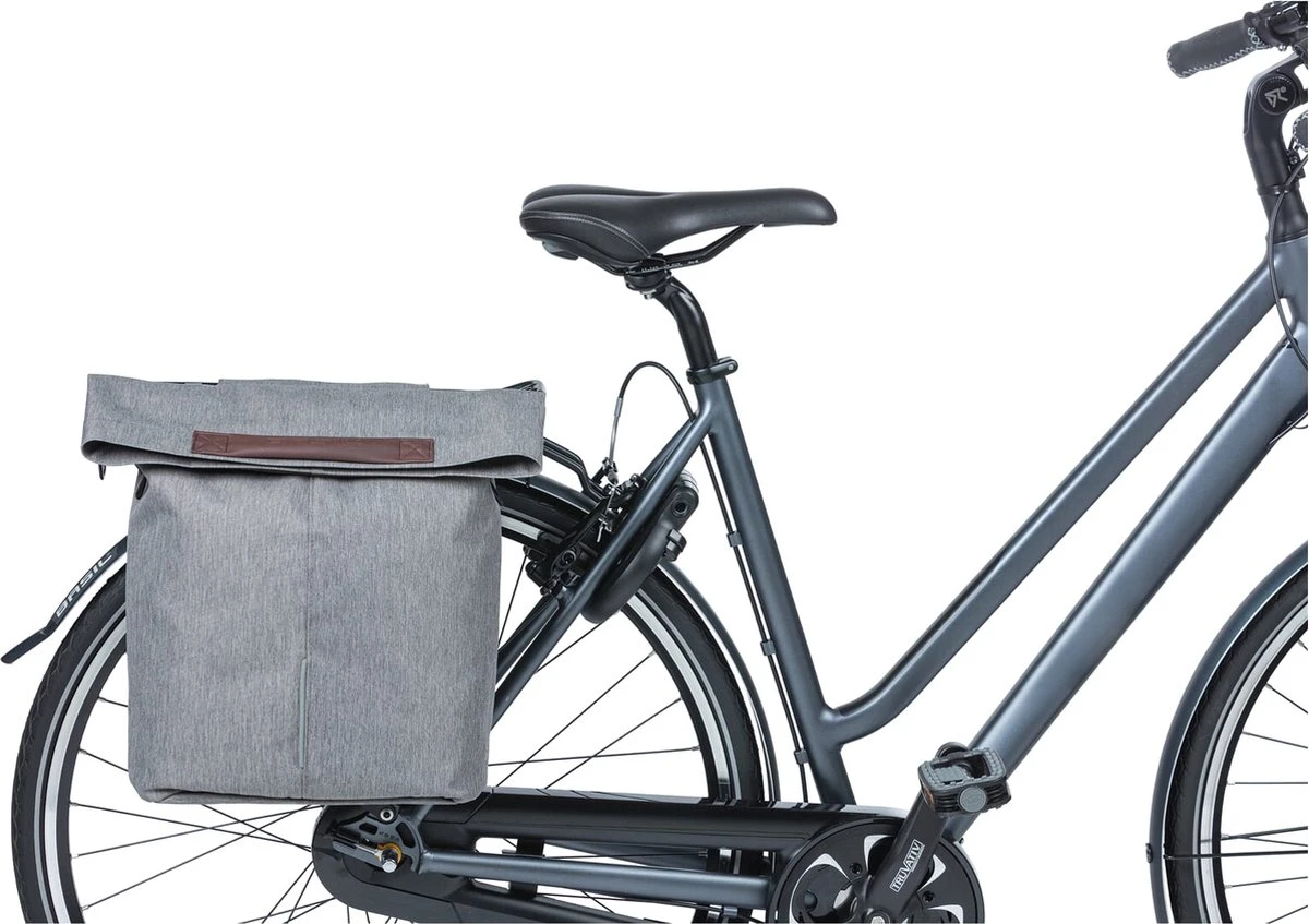 Basil City Fietsshopper - Enkele Fietstas - Grijs - 16 Liter 12 Basil City Fietsshopper - Enkele Fietstas - Grijs - 16 Liter - Afbeelding 10