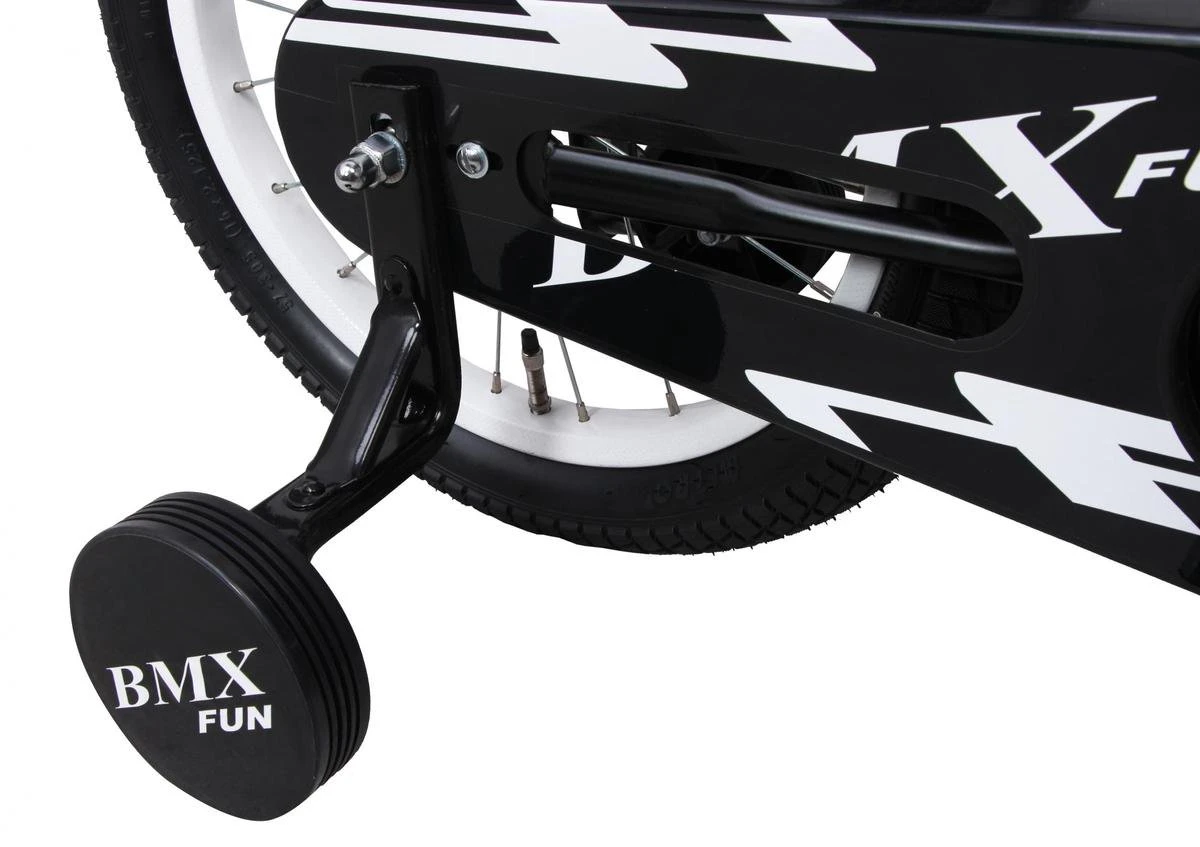 Amigo BMX Fun Jongensfiets - Kinderfiets 16 Inch - Matzwart 10 Amigo BMX Fun Jongensfiets - Kinderfiets 16 Inch - Matzwart - Afbeelding 8