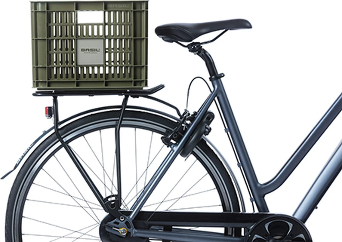 Basil Fietskrat M - Medium - 29.5 Liter - Groen 8 Basil Fietskrat M - Medium - 29.5 Liter - Groen - Afbeelding 6