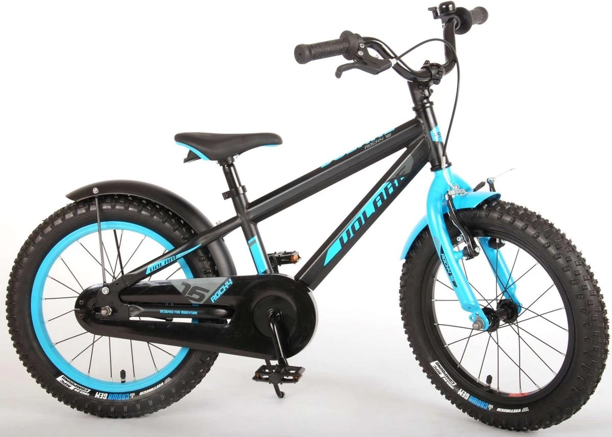 Volare Rocky Kinderfiets - 16 Inch - Zwart Blauw - 95% Afgemonteerd - Prime Collection 10 Volare Rocky Kinderfiets - 16 Inch - Zwart Blauw - 95% Afgemonteerd - Prime Collection - Afbeelding 8