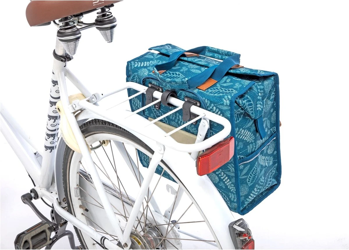 New Looxs Forest Lilly Enkele Fietstas Shopper - 18 Liter - Blauw 10 New Looxs Forest Lilly Enkele Fietstas Shopper - 18 Liter - Blauw - Afbeelding 8