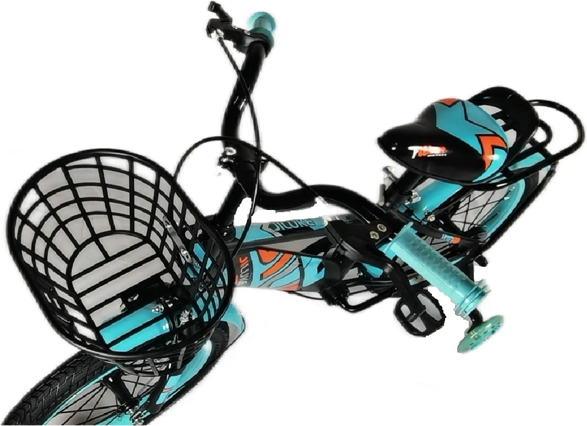 Kinderfiets - 16 Inch Kinderfiets -vanaf 4-7 Jaar Jongens En Meisjes Fietsen - Terugtrap -Rem -Stabilisatoren(2 Zijwieltjes)- Mandje - Achterbank - Groen 10 Kinderfiets - 16 Inch Kinderfiets -vanaf 4-7 Jaar Jongens En Meisjes Fietsen - Terugtrap -Rem -Stabilisatoren(2 Zijwieltjes)- Mandje - Achterbank - Groen - Afbeelding 8