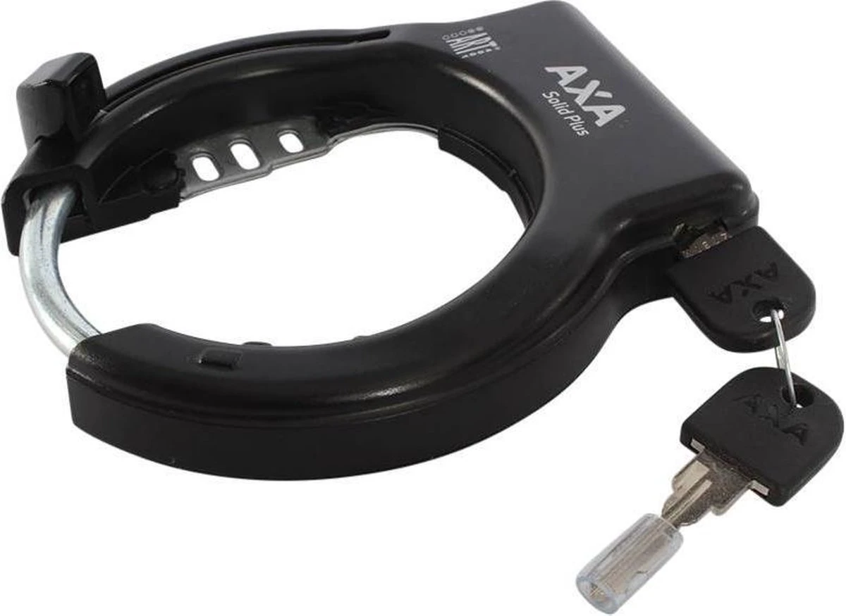 AXA Solid Plus Fietsslot- ART2 - Inclusief 140cm Insteekketting – Ringslot - Zwart 4 AXA Solid Plus Fietsslot- ART2 - Inclusief 140cm Insteekketting – Ringslot - Zwart - Afbeelding 2
