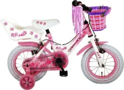 Volare Rose Kinderfiets - Meisjes - 12 Inch - Roze - 2 Handremmen -Volare Shop 1200x876 4