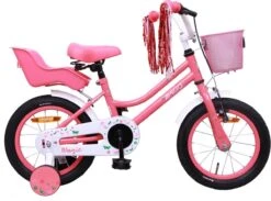 Volare Shop 3 Amigo Magic Meisjesfiets - Kinderfiets 12 Inch - Roze