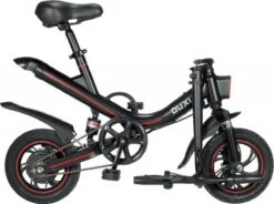 [ Ouxi V1 ] [Elektrische Vouwfiets ] [ Zwart Met Rood ] [ 250W] [actieradius 35 Km ] [snelheid 25km/h ] -Volare Shop 1200x892 2