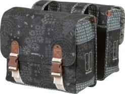 Basil Bohème Dubbele Fietstas - Zwart - 35 Liter