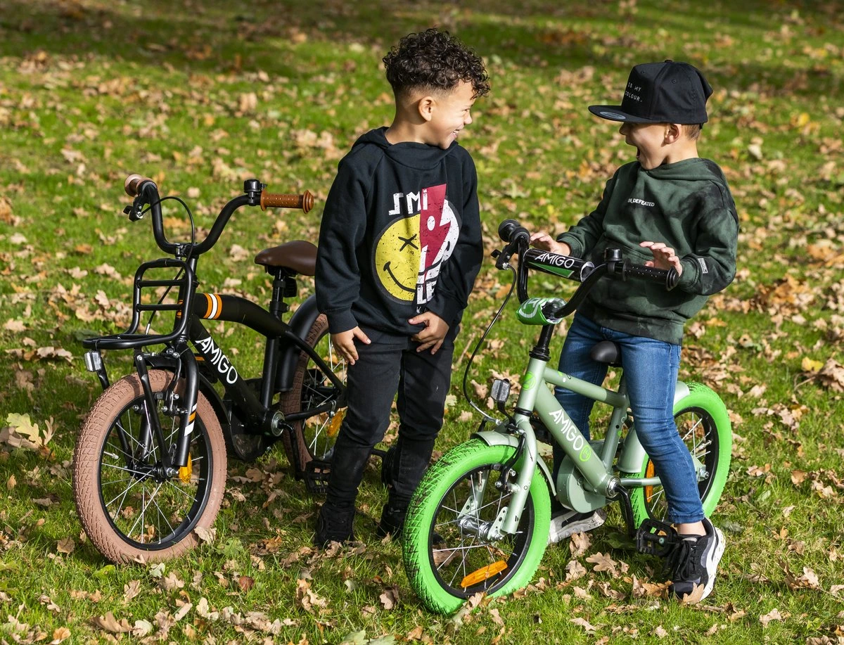 Amigo 2Cool Jongensfiets - Kinderfiets 20 Inch - Matzwart 7 Amigo 2Cool Jongensfiets - Kinderfiets 20 Inch - Matzwart - Afbeelding 5