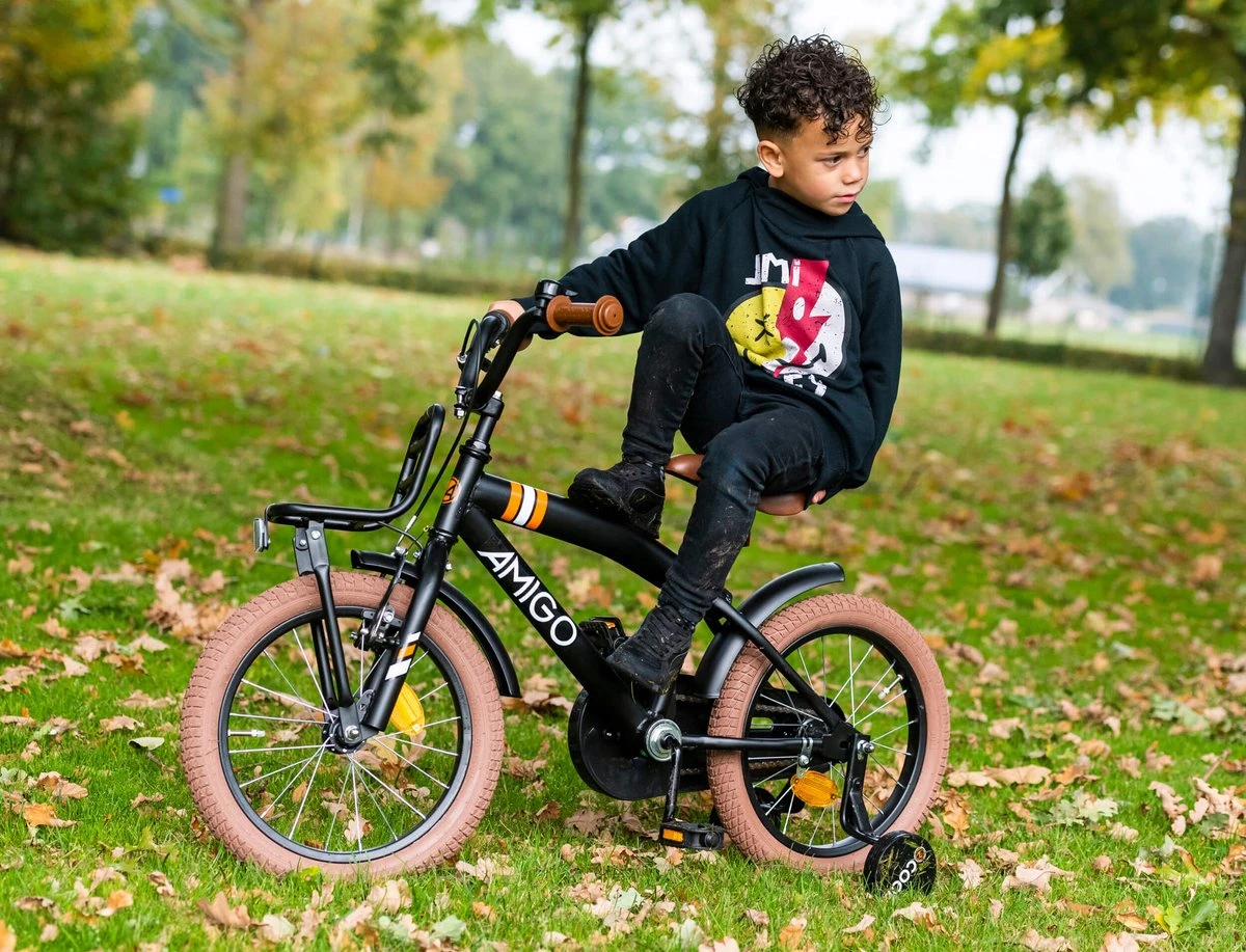 Amigo 2Cool Jongensfiets - Kinderfiets 20 Inch - Matzwart 8 Amigo 2Cool Jongensfiets - Kinderfiets 20 Inch - Matzwart - Afbeelding 6