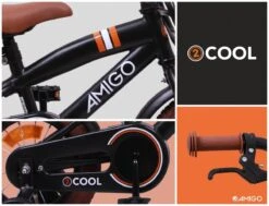 Amigo 2Cool Jongensfiets - Kinderfiets 12 Inch - Matzwart -Volare Shop 1200x920 14