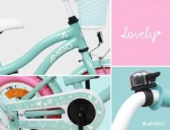 Amigo Lovely Meisjesfiets - Kinderfiets 12 Inch - Turquoise 26 Amigo Lovely Meisjesfiets - Kinderfiets 12 Inch - Turquoise -Volare Shop 1200x920 9