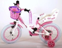 Volare Rose Kinderfiets - Meisjes - 14 Inch - Roze Wit - 95% Afgemonteerd -Volare Shop 1200x934