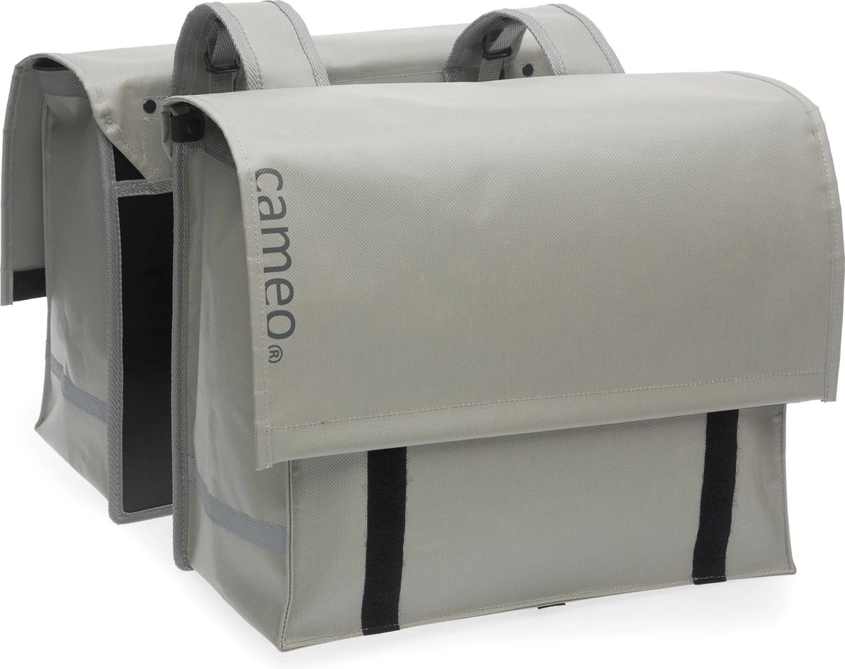 New Looxs Cameo Dubbele Fietstas - Bisonyl - 46 Liter - Grijs 3 New Looxs Cameo Dubbele Fietstas - Bisonyl - 46 Liter - Grijs