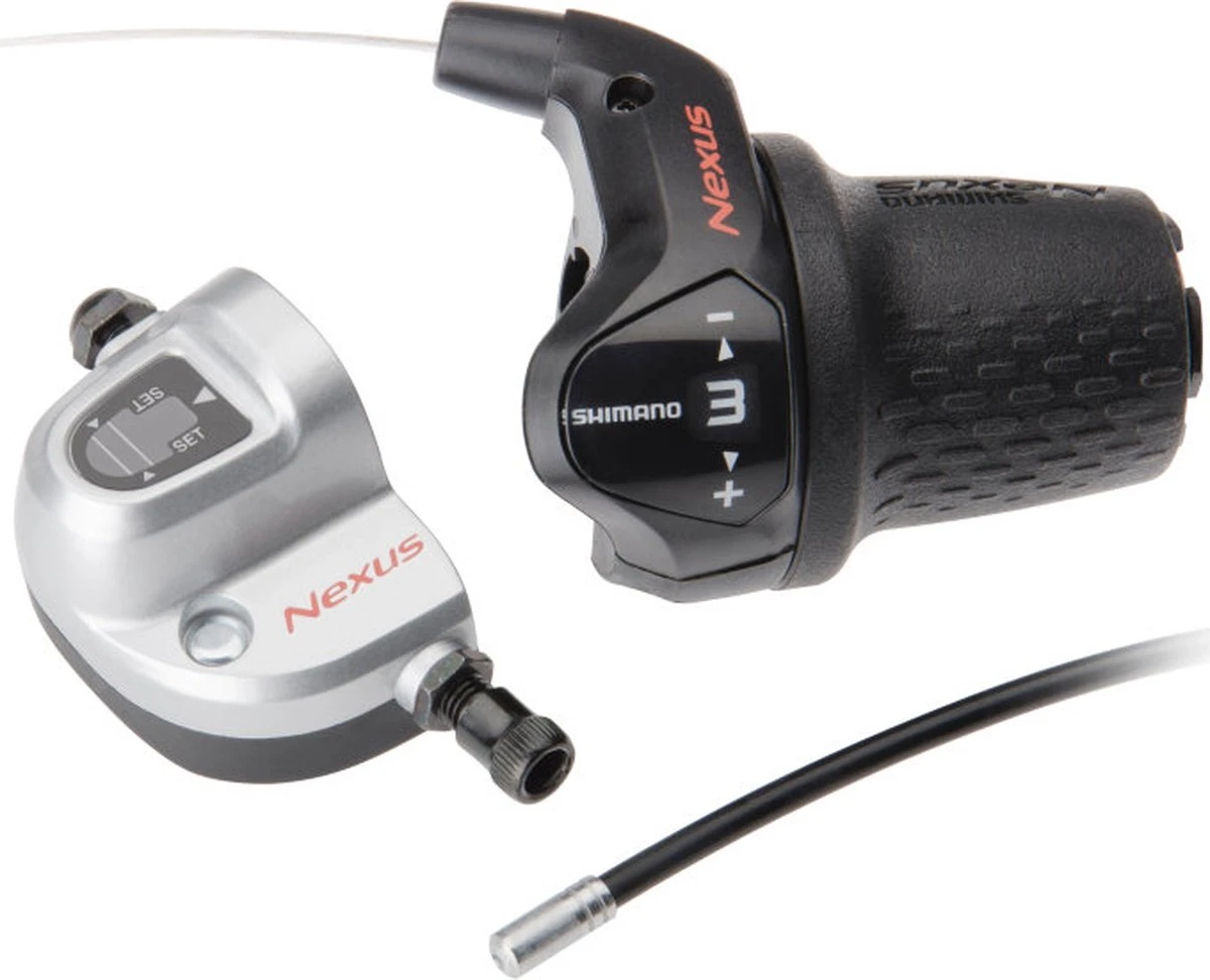 Revo Shifter Shimano Nexus SL-3S42E 3-Sp Met Kabels En Clickbox - Zwart (werkplaatsverpakking) 3 Revo Shifter Shimano Nexus SL-3S42E 3-Sp Met Kabels En Clickbox - Zwart (werkplaatsverpakking)
