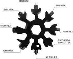 Merkloos VADERDAG TIP18-in-1 Multi Tool |Sneeuwvlok Sleutelhanger| Moersleutel | Draagbare Universele Tool |Schroevendraaier | Cadeau Tip | Vaderdag Cadeau | Vaderdag -Volare Shop 1200x980 4