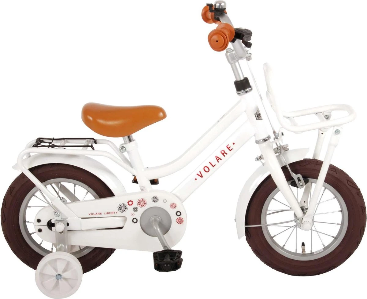 Volare Liberty Kinderfiets - Meisjes - 12 Inch - Wit - 95% Afgemonteerd 3 Volare Liberty Kinderfiets - Meisjes - 12 Inch - Wit - 95% Afgemonteerd