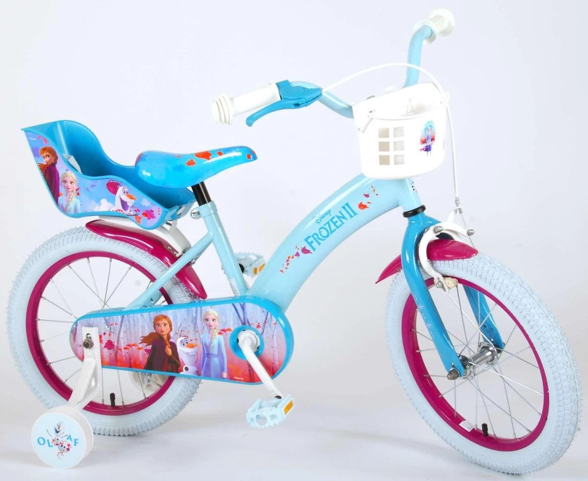 Volare Disney Frozen 2 - Kinderfiets - Meisjes - 16 Inch - Blauw/Paars 19 Volare Disney Frozen 2 - Kinderfiets - Meisjes - 16 Inch - Blauw/Paars - Afbeelding 17